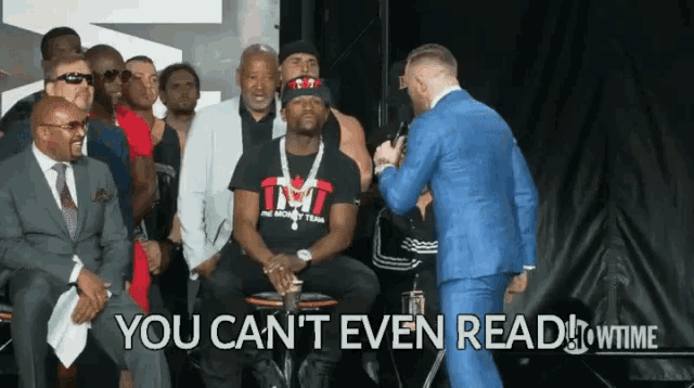 Mayweather Mc Gregor GIF - Mayweather Mc Gregor Cant Even Read - Discover &  Share GIFs
