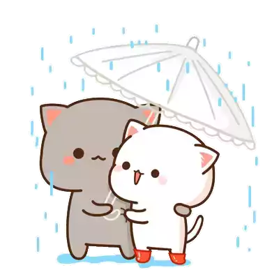 Rain Together Sticker - Rain Together Umbrella Stickers