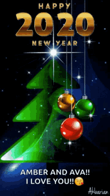 Happy New Year Greeting GIF - Happy New Year Greeting Christmas Tree GIFs