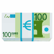 euro banknote objects joypixels euro bills money