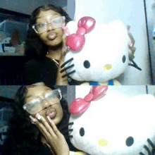 Black Girl Hello Kitty GIF - Black Girl Hello Kitty GIFs