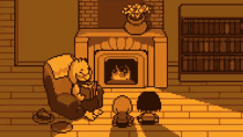 Pixel Fireplace GIF