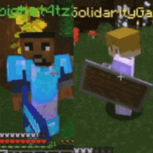 a screenshot of a minecraft game with the name solidaritygame on the bottom