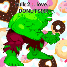 Hulk 2 Donuts GIF - Hulk 2 Donuts GIFs