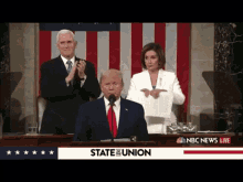 a nbc news live broadcast of a state of the union speech