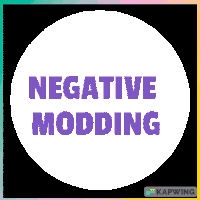 Negative Modding Sticker - Negative Modding Stickers