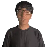 a man with glasses and a shirt that says griffin