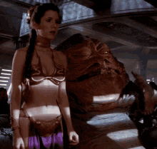 Slave Leia Leia Bikini GIF