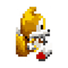 tails spinning spin pixelated turning around