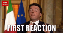 Matteo Renzi First Reaction Schock GIF