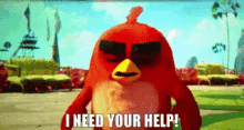 The Angry Birds Movie Red GIF - The Angry Birds Movie Red I Need Your Help GIFs