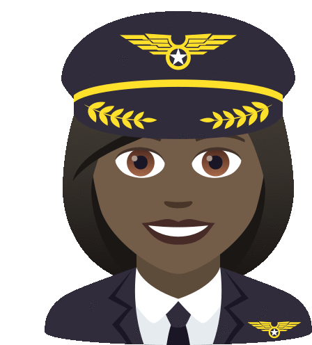 Pilot Joypixels Sticker - Pilot Joypixels Plane Captain Stickers