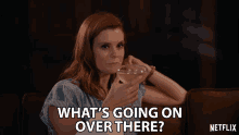 Whats Going On Over There Joanna Garcia Swisher GIF - Whats Going On Over There Joanna Garcia Swisher Maddie Townsend GIFs