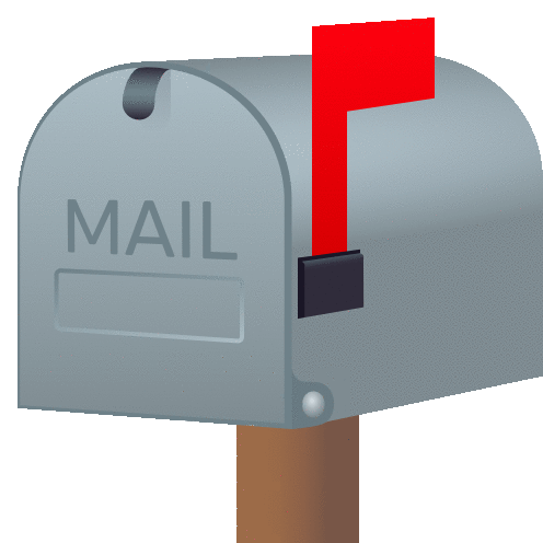 Closed Mailbox With Raised Flag Objects Sticker - Closed Mailbox With Raised Flag Objects Joypixels Stickers