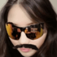Mustache Sunglasses GIF - Mustache Sunglasses Kofu Cd GIFs
