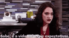 Twobrokegirls Sabeéavida Nãocrieexpectativas GIF - Two Broke Girls You Know Its Life Dont Expect Too Much GIFs