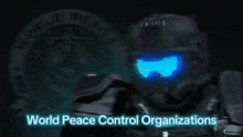 world peace control organizations is displayed on a black background