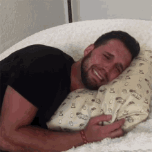 Crying Hugging Pillow GIF - Crying Hugging Pillow Hugs GIFs