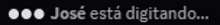 jose esta digitando is written in a blurry font on a black background