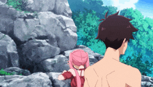 a man and a girl standing next to each other