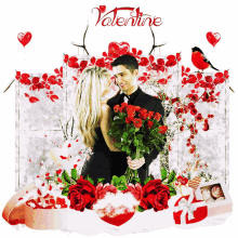 roses flowers red rose sparkle couple