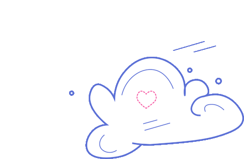 Chmurkowe Love Terazwy Sticker - Chmurkowe Love Terazwy Clouds Stickers