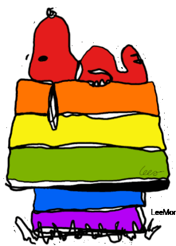 Snoopy Queer Sticker - Snoopy Queer Lgbtqi Stickers
