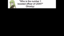 a man is holding a sword in front of his face with the caption " who is the number 1 boosted officer of usw ?