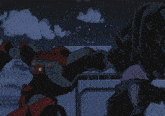 a pixelated image of a robot with the words shut up on the bottom