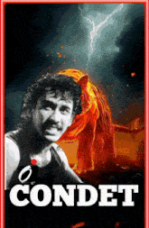 a poster of a man and a tiger with the name condet on it