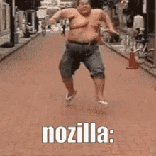 Nozilla Running GIF - Nozilla Running Bouncing GIFs