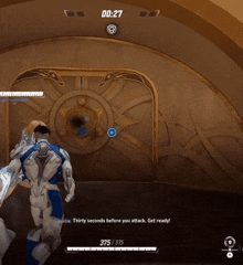 a screenshot of a video game that says thirty seconds before you attack