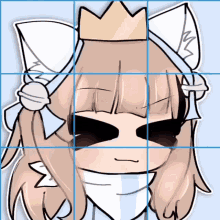 a drawing of a girl wearing a crown