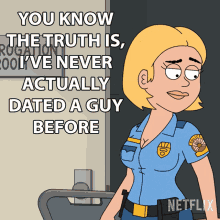 You Know The Truth Is Ive Never Actually Dated A Guy Before Gina Jabowski GIF - You Know The Truth Is Ive Never Actually Dated A Guy Before Gina Jabowski Paradise Pd GIFs