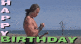 a picture of a man with a sword and the words happy birthday on the bottom