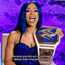 sasha banks smack down womens champion you are out of my league always been always will be
