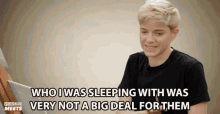 Who I Was Sleeping With Was Not Very Big Deal For Them Mae Martin GIF - Who I Was Sleeping With Was Not Very Big Deal For Them Mae Martin Popbuzz GIFs