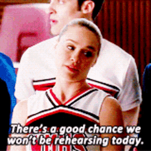 Glee Kitty Wilde GIF - Glee Kitty Wilde Theres A Good Chance We Wont Be GIFs