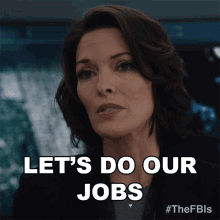 Lets Do Our Jobs Isobel Castille GIF - Lets Do Our Jobs Isobel Castille Fbi GIFs