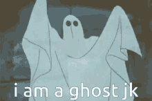 i am a ghost spooky cartoon