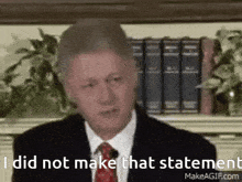 Clinton Bill Clinton GIF - Clinton Bill Clinton I Did Not Make That Statement GIFs