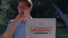 Krispy Kreme Eating GIF - Krispy Kreme Eating Yummy GIFs