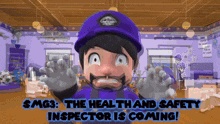 Smg4 Smg3 GIF - Smg4 Smg3 The Health And Safety Inspector Is Coming GIFs