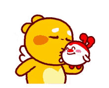 kiss cuddle
