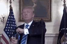 Trump Drinking GIF