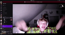 a screen shot of a video chat with shugojo on the bottom