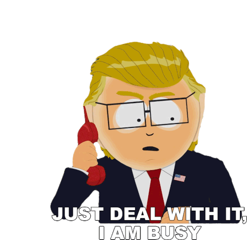 Just Deal With It Im Busy South Park Sticker - Just Deal With It Im Busy South Park Pandemic Special Stickers
