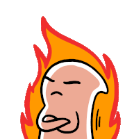 Ghost Angry Sticker - Ghost Angry Fire Up Stickers