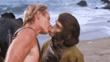 planet of the apes kiss