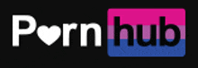 the pornhub logo has a heart in the middle of it .